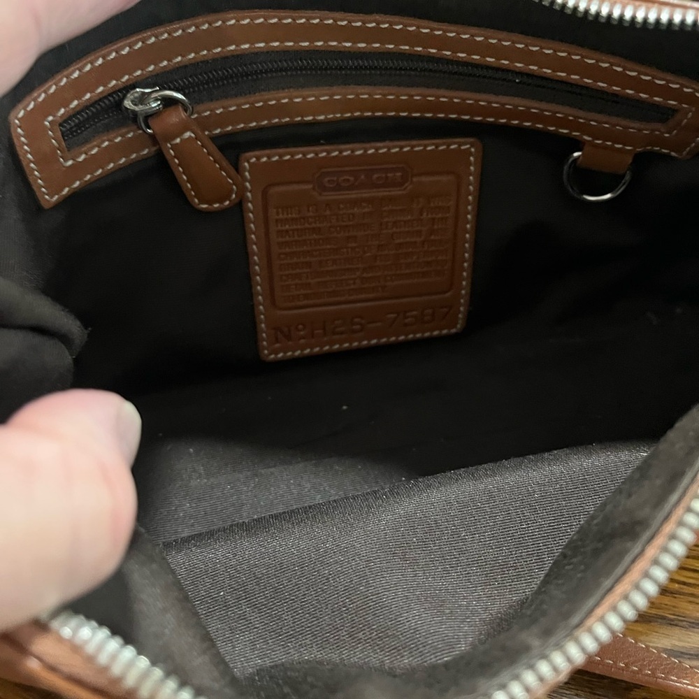 Coach 7787‎ Hampton Women's Saddle Leather Shoulder Bag Handbag Wristlet Vintage - Picture 5 of 11